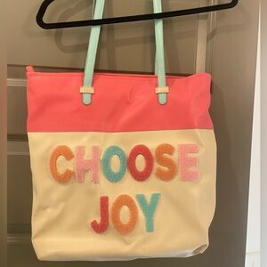 Choose Joy tote bag